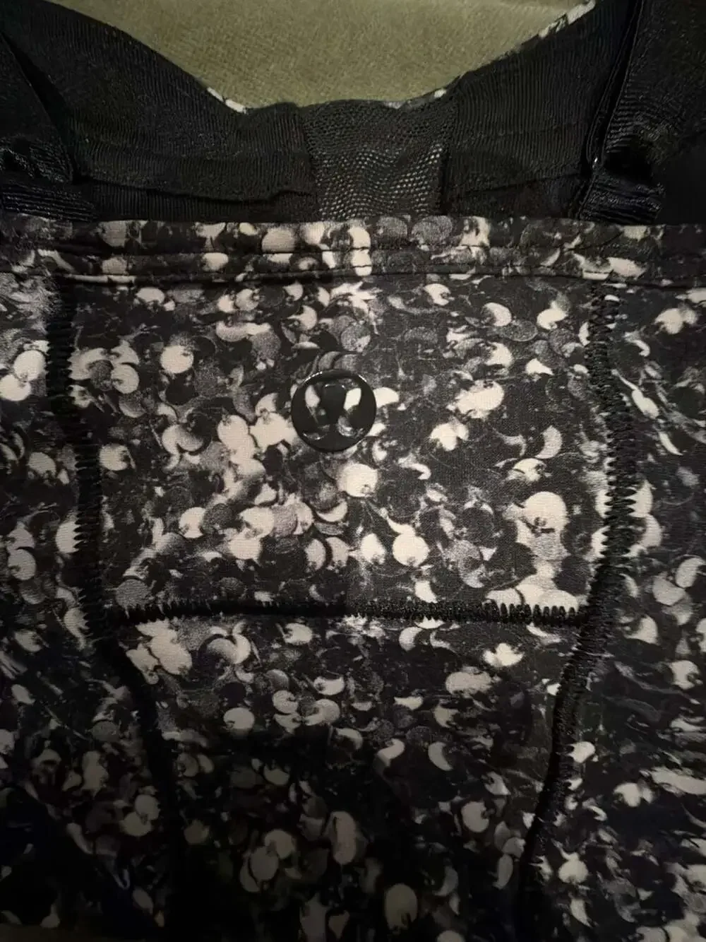 Lululemon Core Set Bra in Black/White Print